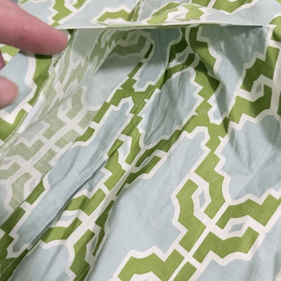 Pottery Barn Shay Trellis FULL QUEEN Duvet and Euro Shams - Picture 10 of 14